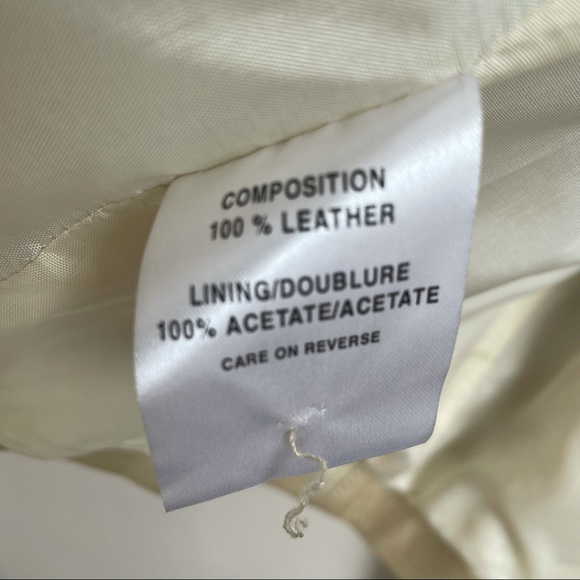 HERVE LEGER  Gold Leather Coat with beautiful lining - Picture 8 of 11